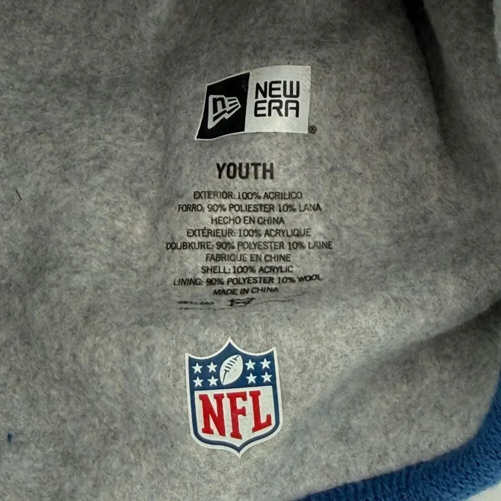 New Era NFL Pom Pom Topped Beanie Indianapolis Colts - Sized for Kids / Youth